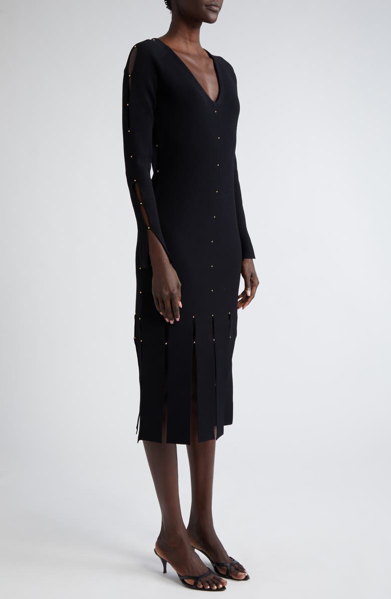 St. John Evening Car Wash Long Sleeve Jersey Dress, Alternate, color,