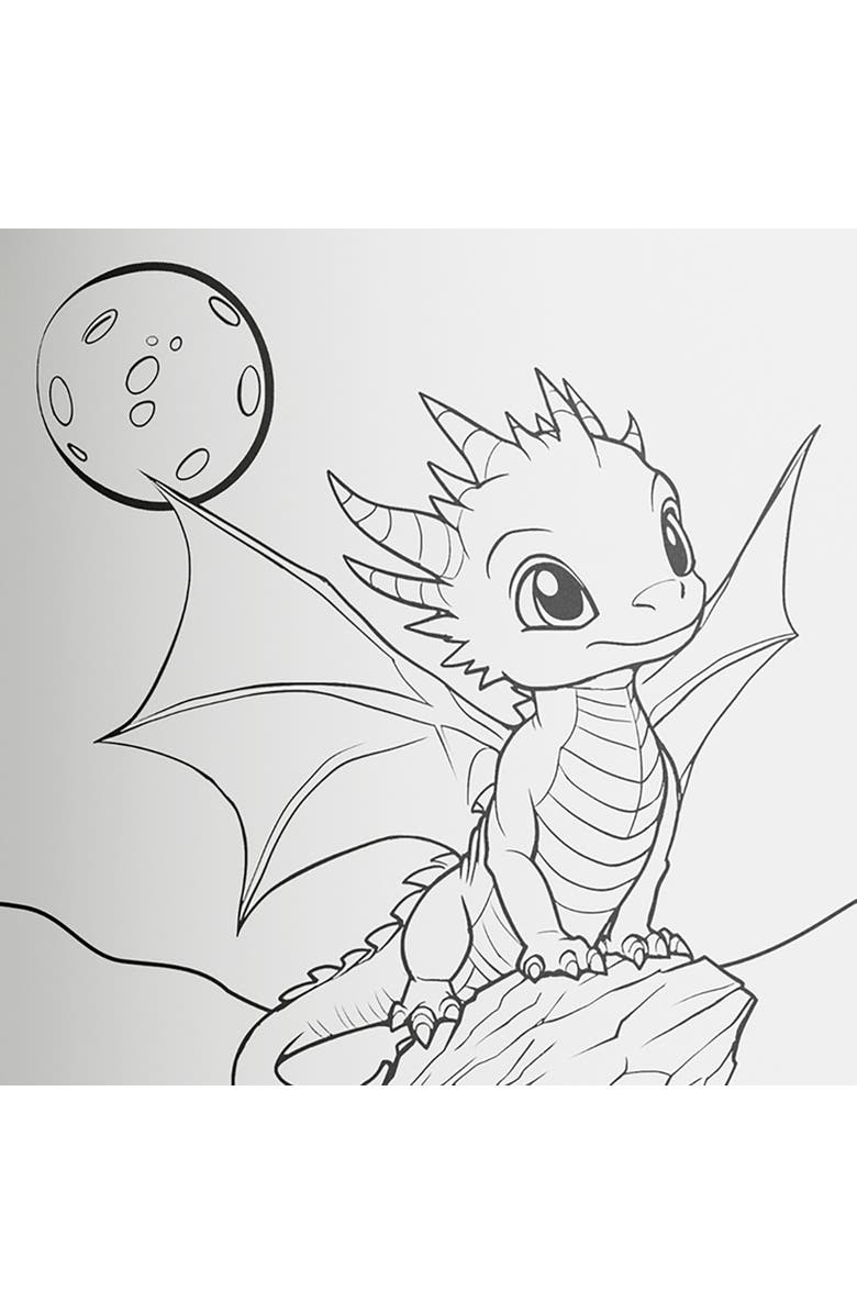 KALEIDOSCOPE Coloring Book, Dragon Dreams, 96 Pages, 48 Illustrations, 8+, Alternate, color, Multicolored