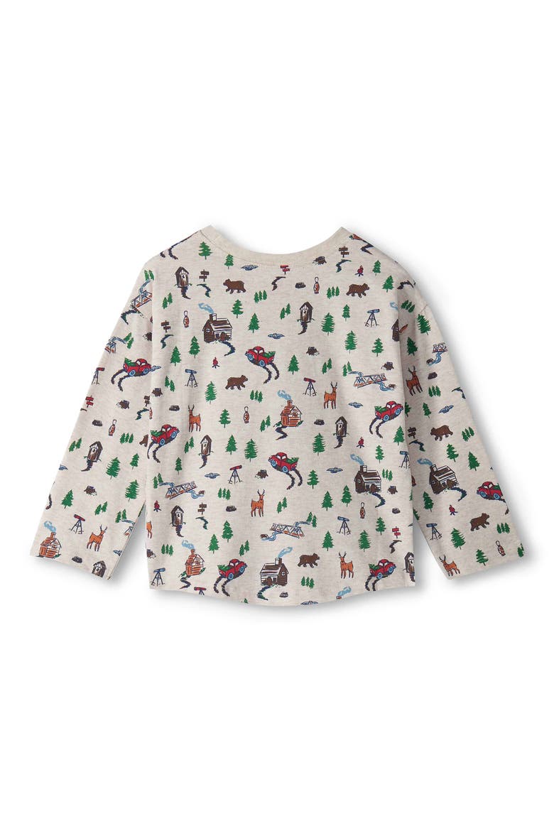 Kids' Forest Adventure Long Sleeve Graphic Tee, Alternate, color, OATMEAL MELANGE