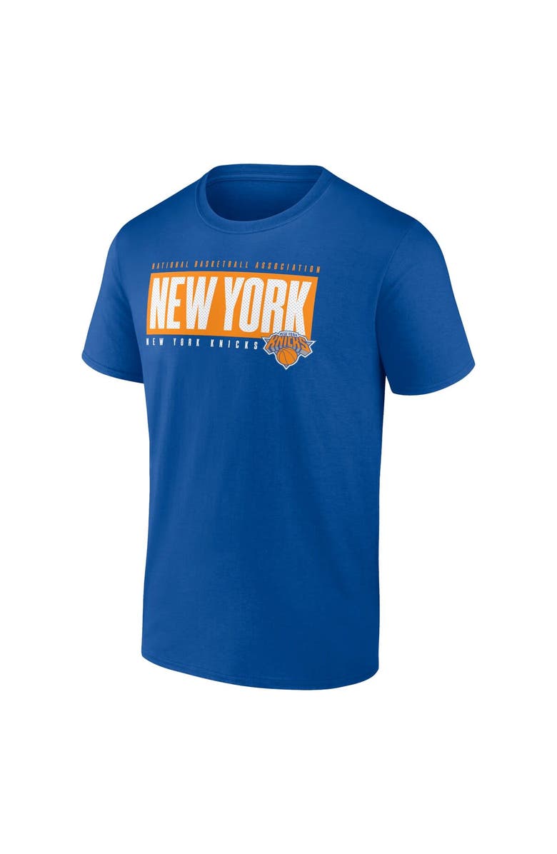 FANATICS Men's Fanatics Branded Royal New York Knicks Box Out T-Shirt, Alternate, color,