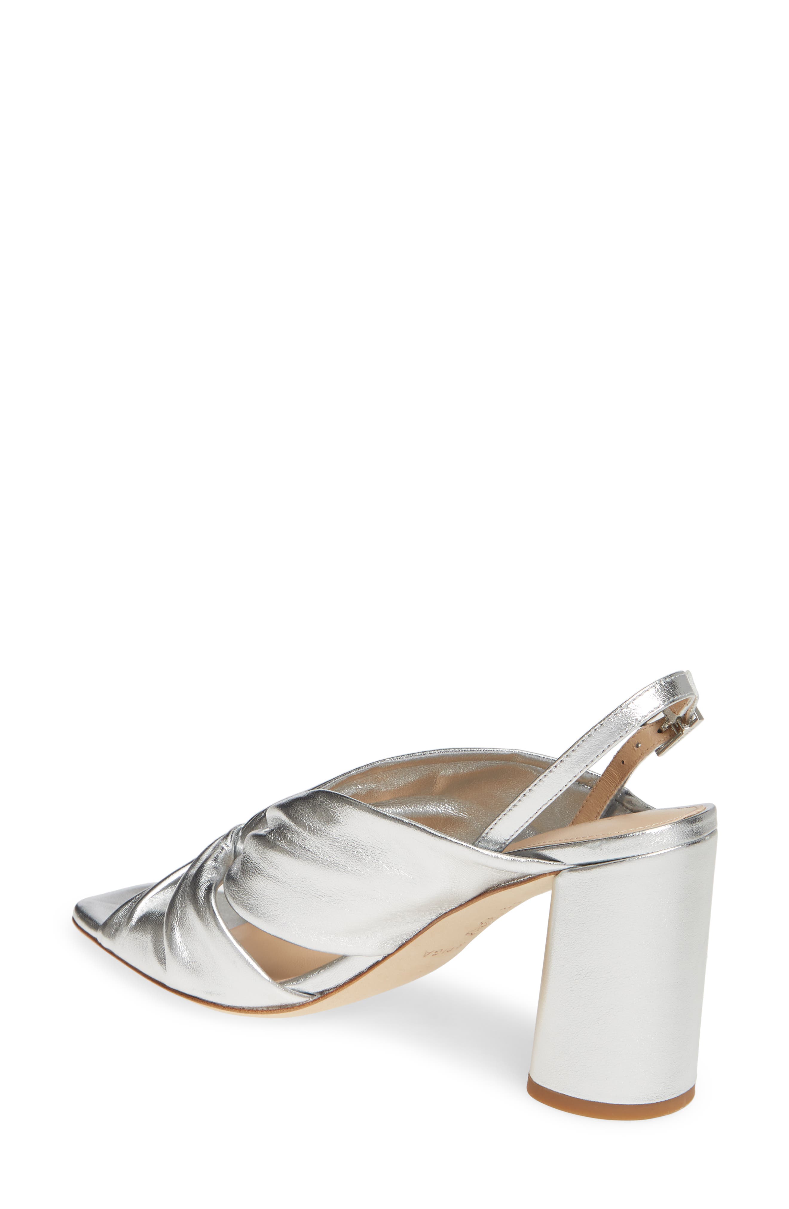 Via Spiga Simone Metallic Slingback Sandal, Alternate, color, 