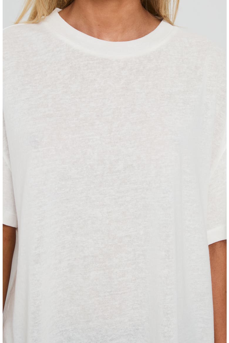 Zaydee Oversize Cotton Blend T-Shirt, Alternate, color, WHITE