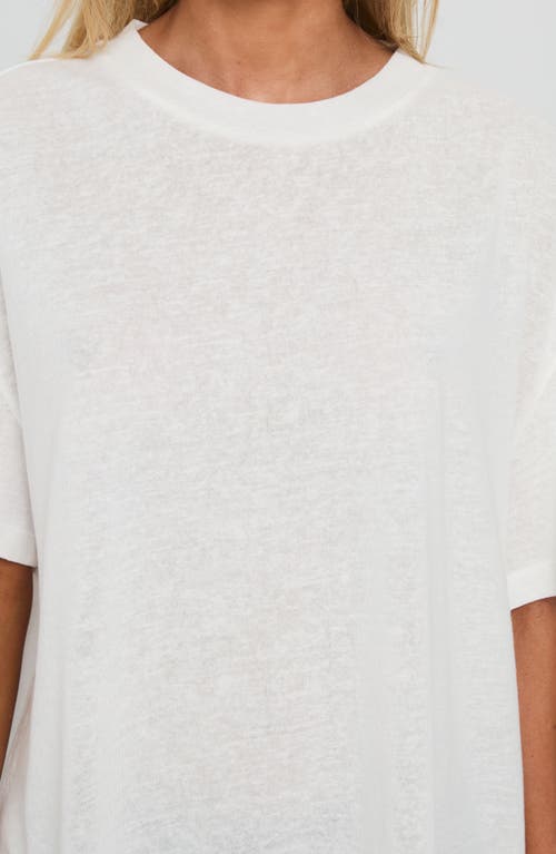 Princess Polly Zaydee Oversize Cotton Blend T-shirt In White