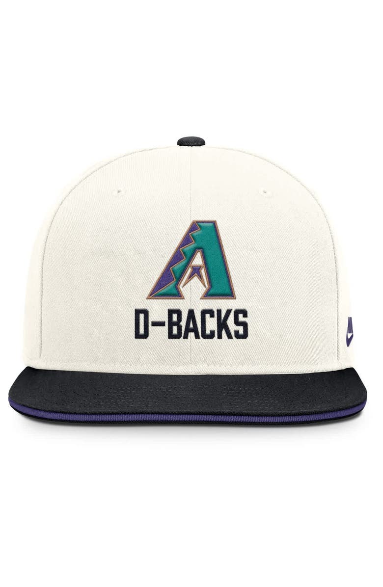 Nike Men's Nike Cream/Black Arizona Diamondbacks Cooperstown Pro Dri-FIT Snapback Hat, Alternate, color, Cream