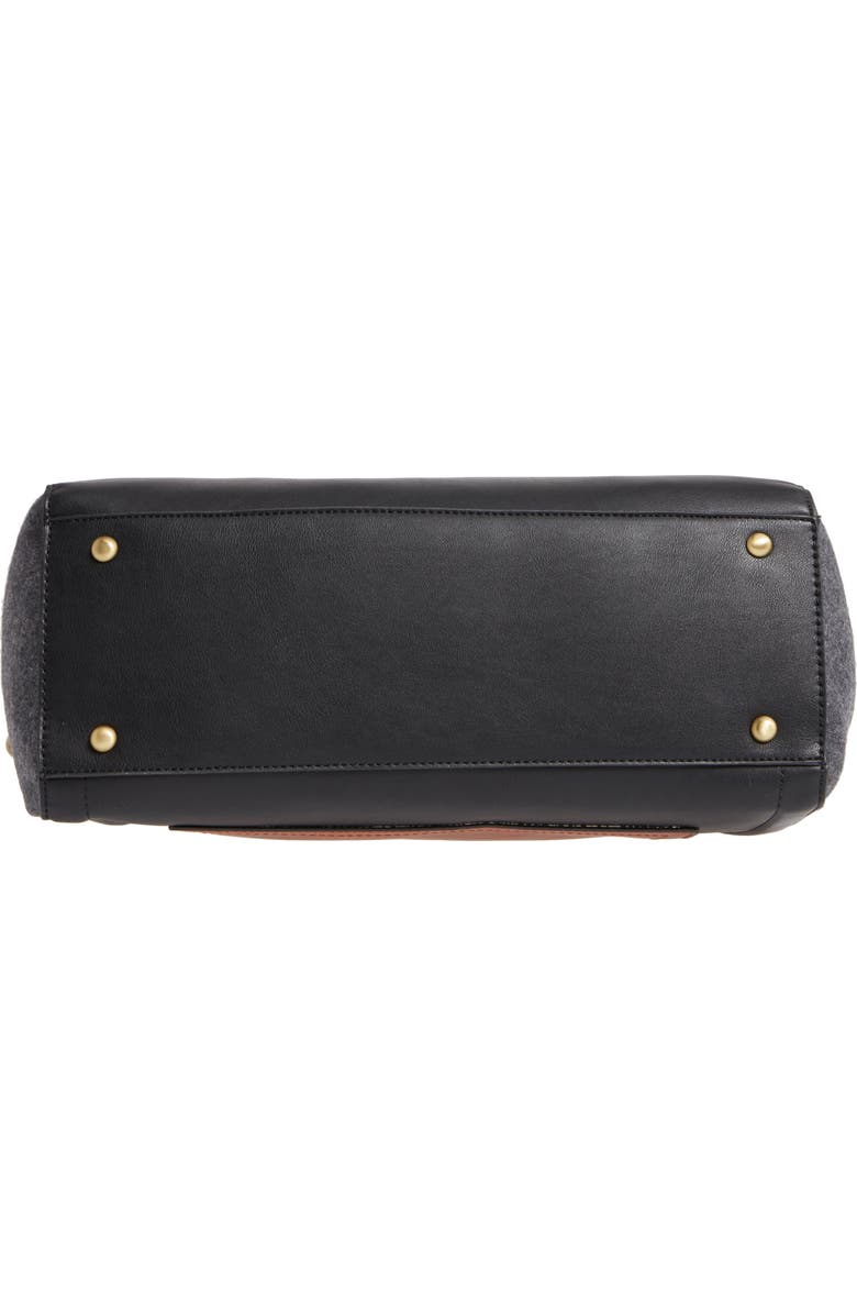 Sole Society 'Jensen' Mixed Media Tote, Alternate, color,