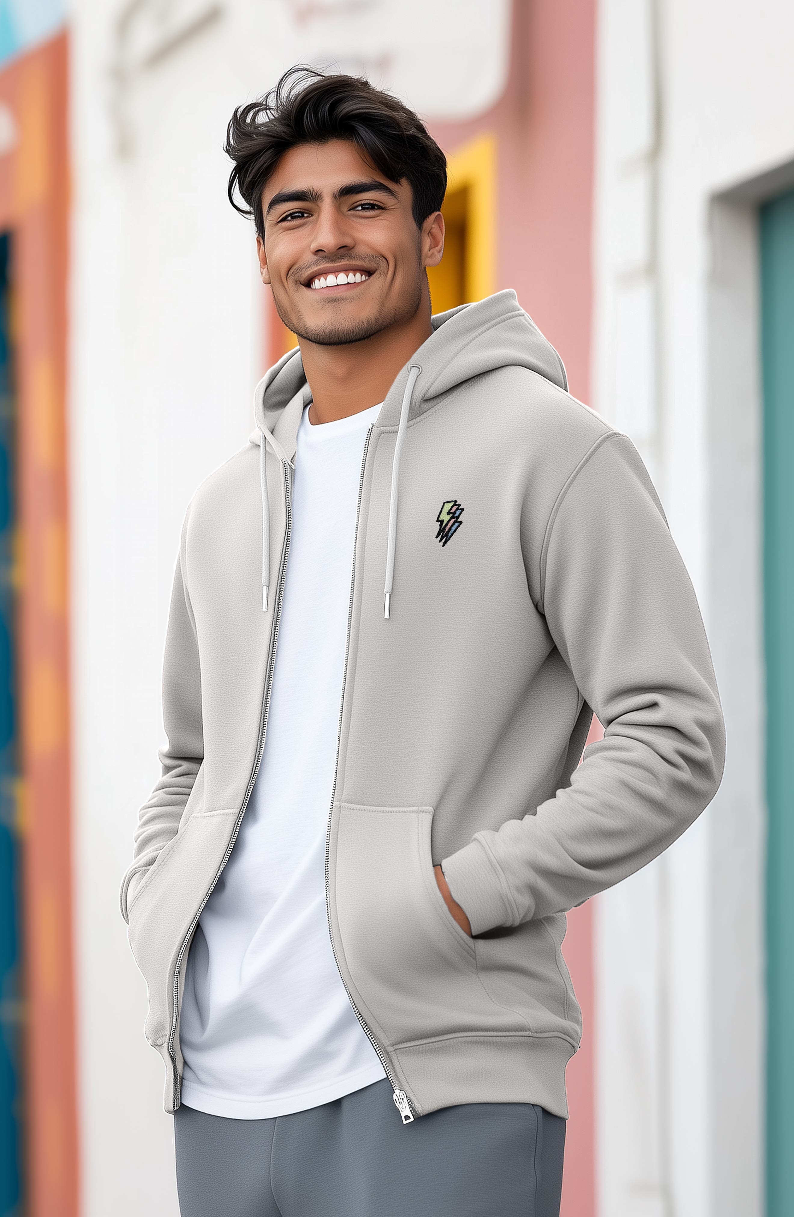 Dalix Lightning Bolt Zip Hoodie (Men) | Nordstrom