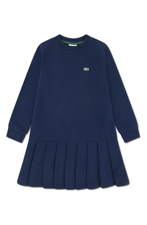 Kids' Long Sleeve French Terry Dress (Big Kid)