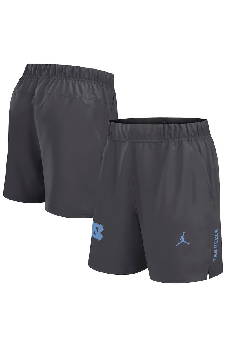 Jordan Brand Men's Jordan Brand Gray North Carolina Tar Heels Primetime Woven Victory Performance Shorts, Alternate, color,