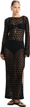 Beach Life by Gottex Rama Open Back Crochet Maxi Dress Cover-Up
