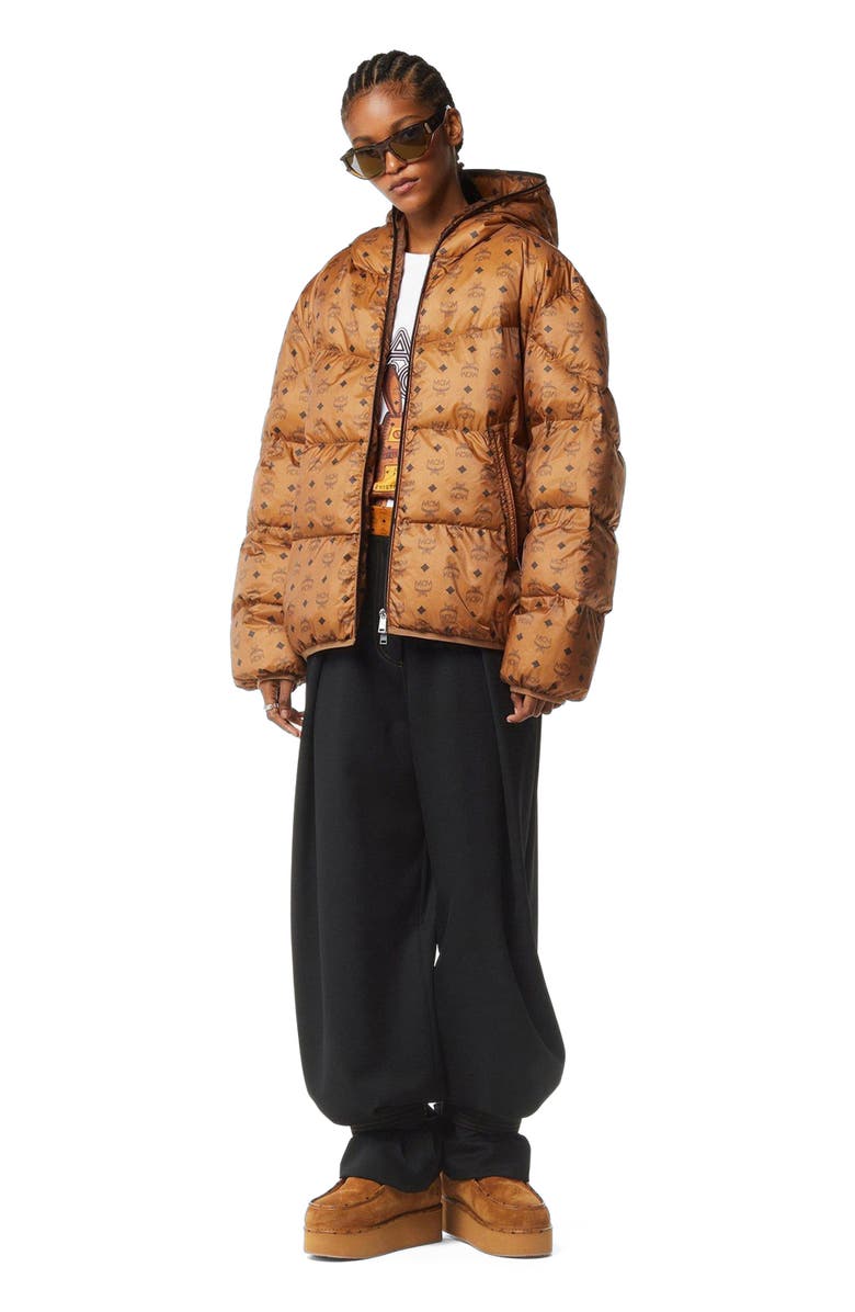 MCM Monogram Ripstop Nylon Parka, Alternate, color, 