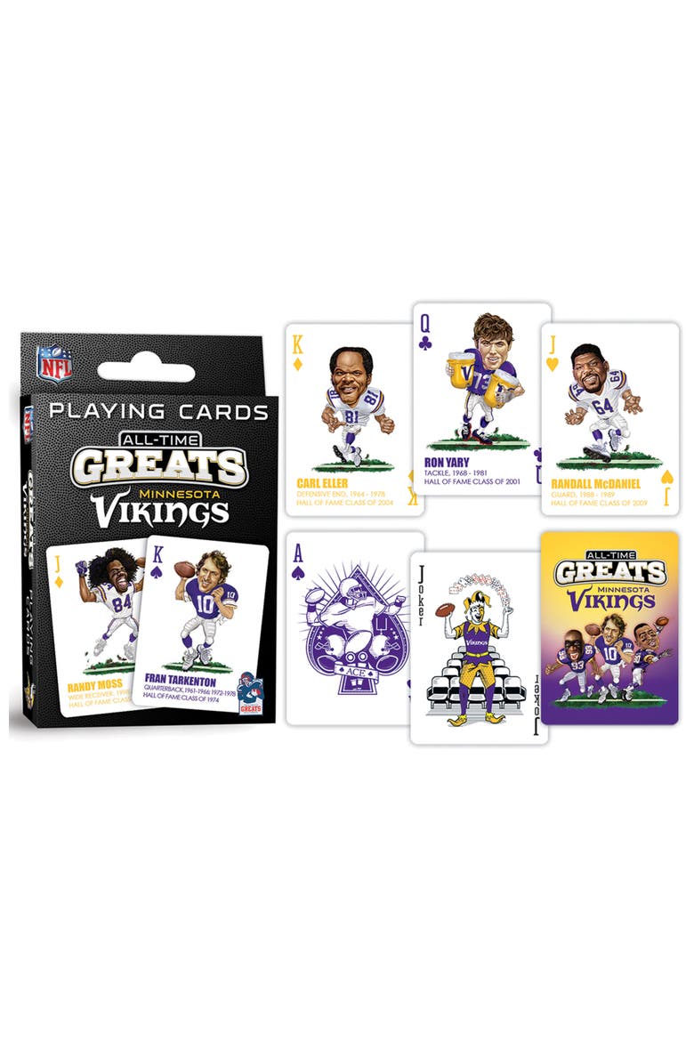 Minnesota Vikings All-Time Playing Cards, Alternate, color, Multicolor