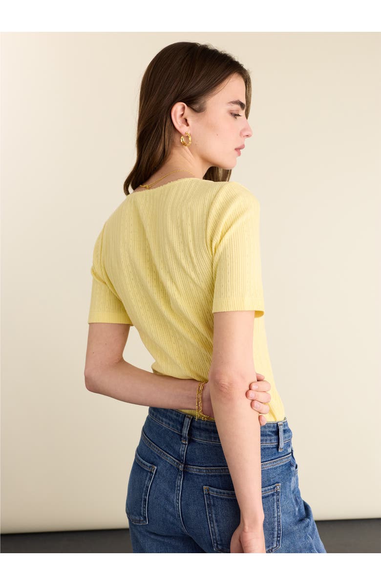 Baukjen Antoinette Pretty Rib V-Neck Top, Alternate, color,