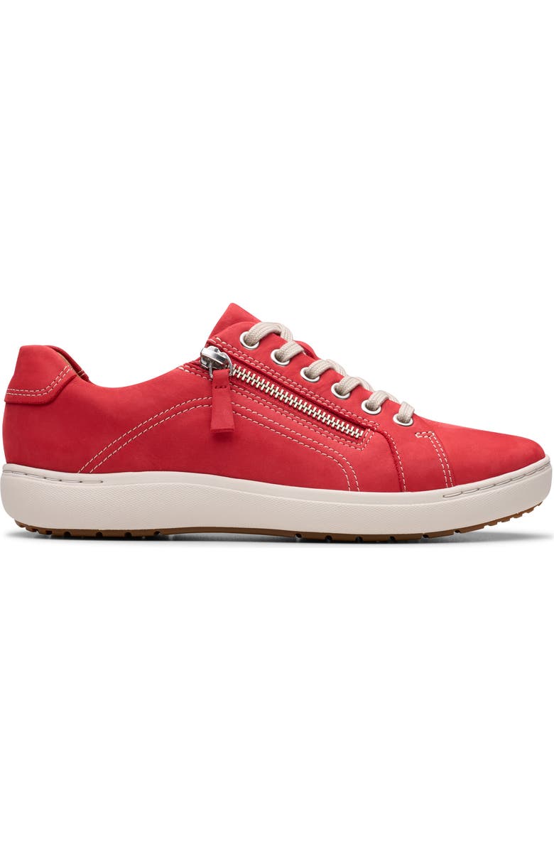 Clarks<sup>®</sup> Nalle Side Zip Sneaker, Alternate, color, Reb Nubuck