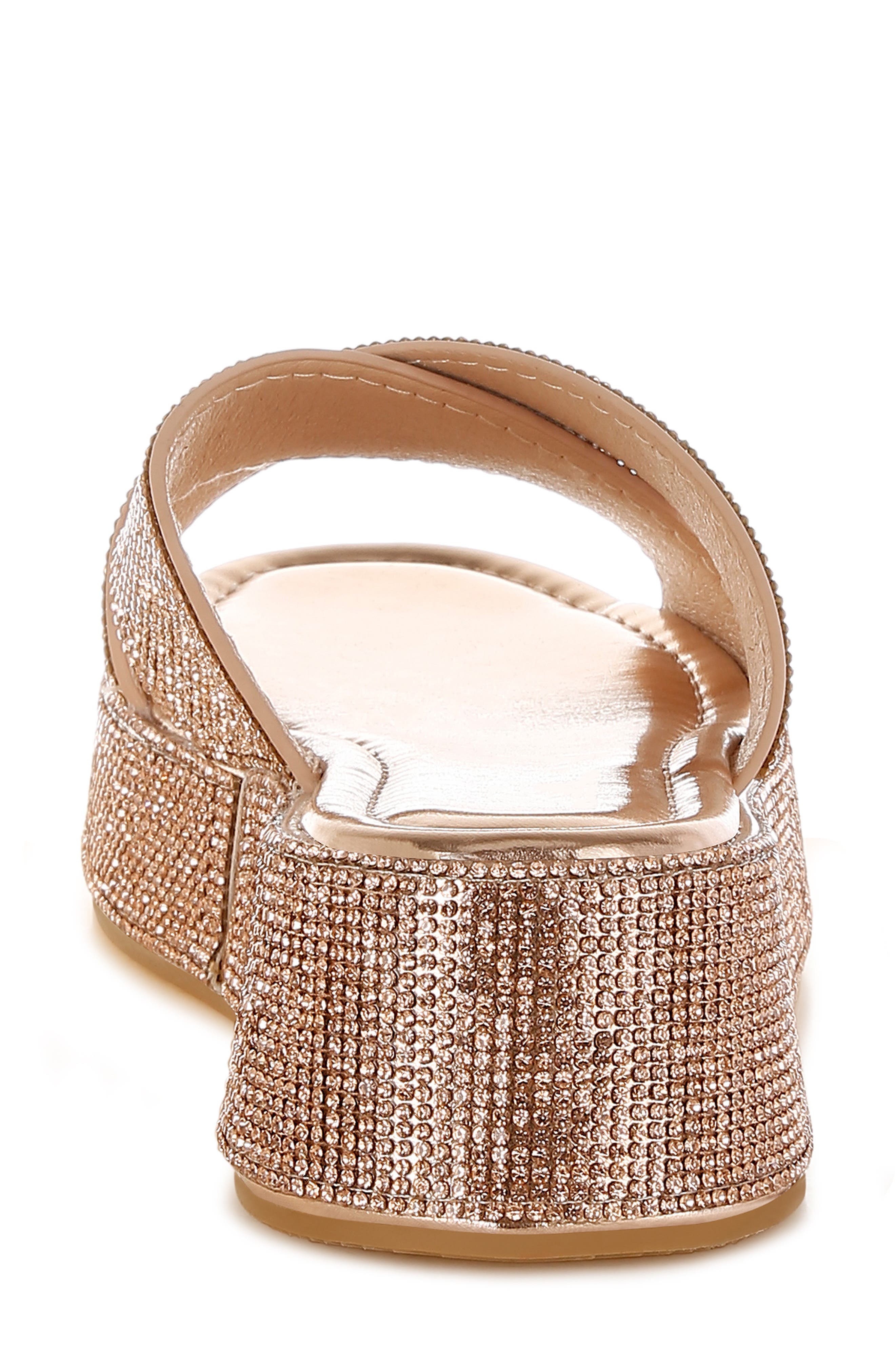 Adena Crystal Embellished Platform Sandal, Alternate, color, ROSE GOLD