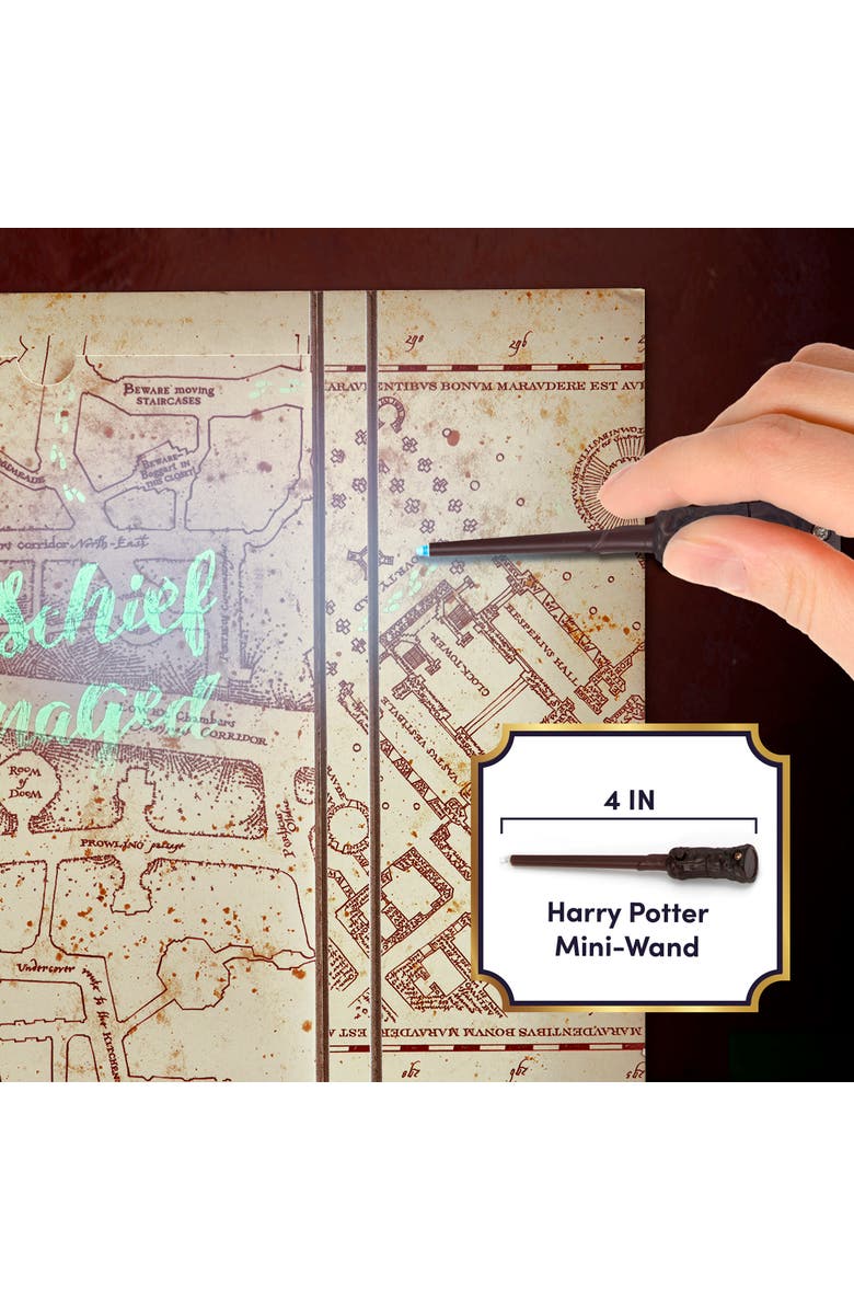 Wizarding World Mischief Managed Diary, Marauders Map, UV Reveal Wand, Collectible, Alternate, color, Multicolored