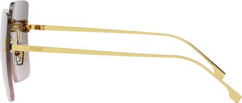The Fendi First 59mm Geometric Sunglasses