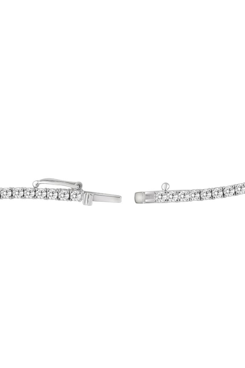 8Ct TW Diamond Tennis Necklace 4-Prong 14k Gold 16" Lab Grown, Alternate, color, 14k White Gold
