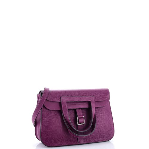 Pre-owned Hermes Hermes Halzan Bag Clemence 25 In Pink