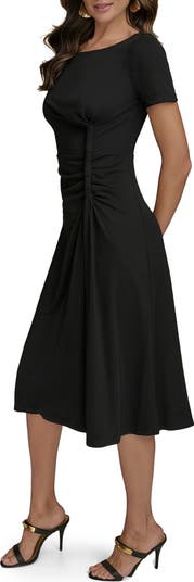 DKNY ★【ドレス】Twist Detail Knit Midi Dress 柔らかな肌触り Donna Karan New York Twist Detail Knit Midi Dress | Nordstrom