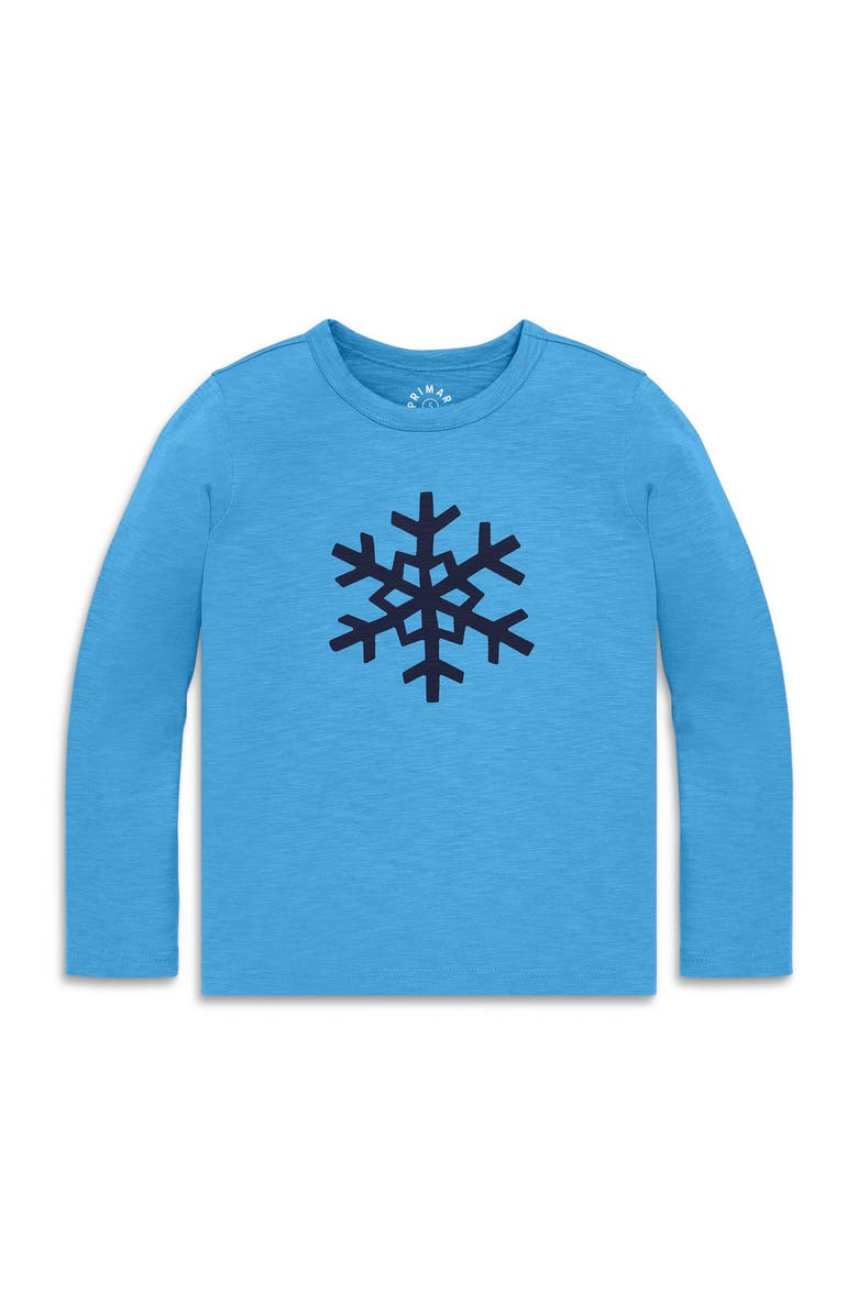 Primary Kids Long Sleeve Snowflake Tee, Main, color,
