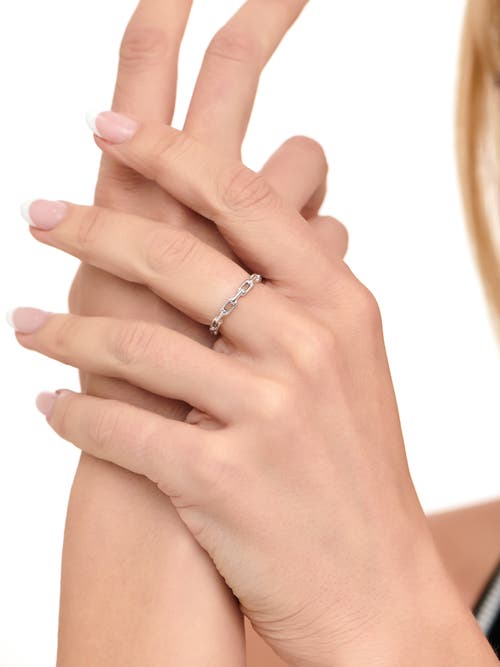 Devata Cable Link Ring In Silver