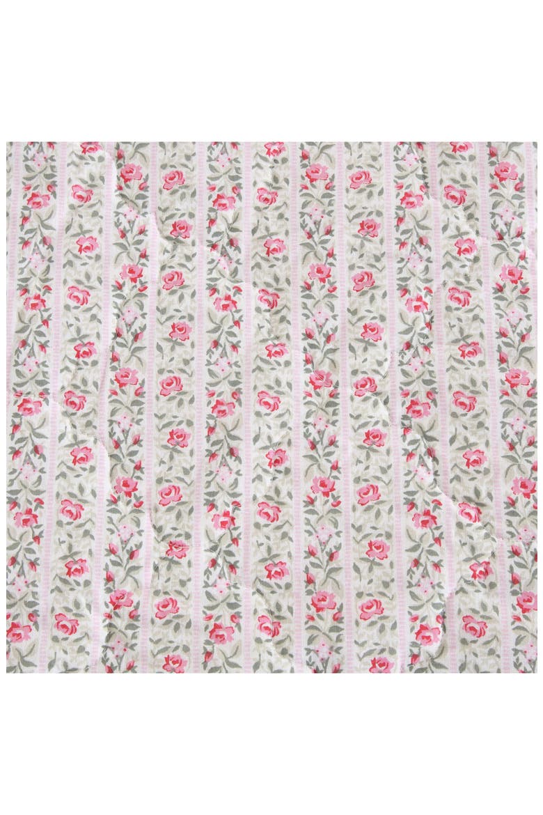 Marta Floral Stripe 3-Piece King Quilt & Sham Set, Alternate, color, LT-PASTEL PINK