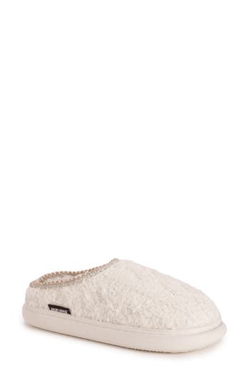 Muk Luks Janna Cozy Crew Faux Shearling Lined Clog