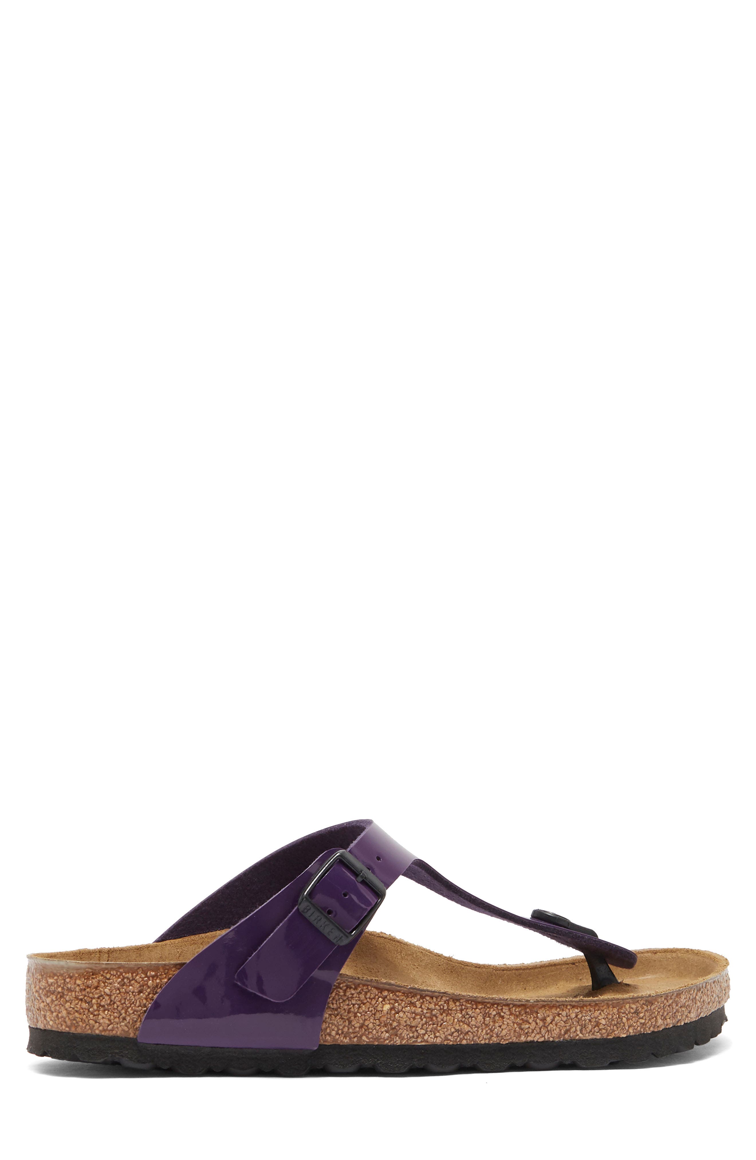 Birkenstock Gizeh Thong Sandal, Alternate, color, Plum Purple