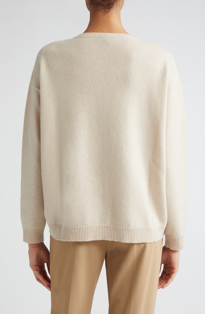 Max Mara Studio Certo Open Cable Stitch Wool & Cashmere Sweater, Alternate, color, 