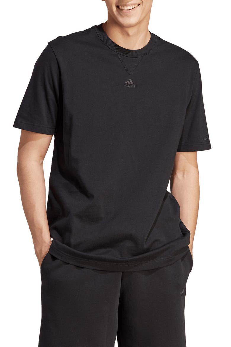 All Season Crewneck T-Shirt, Main, color, BLACK