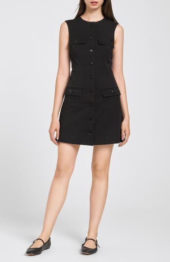 WAYF WAYF AMAL BUTTON-UP MINIDRESS