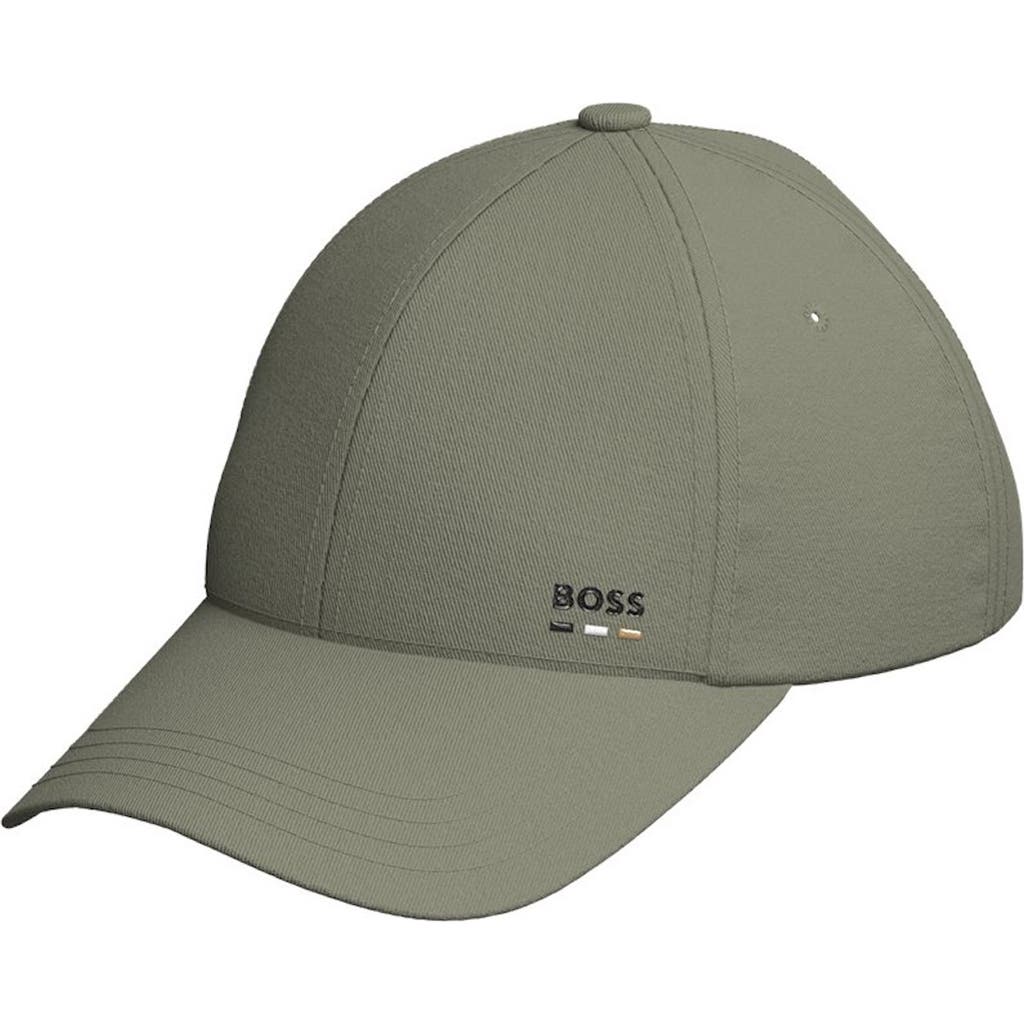 Hugo Boss Boss Zed Cotton Twill Baseball Cap In Green