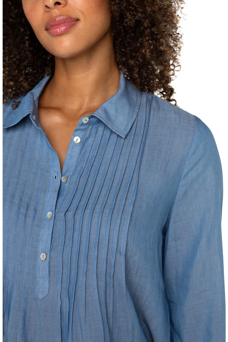 Pintuck Pullover Top, Alternate, color, BRIDGETON LIGHT
