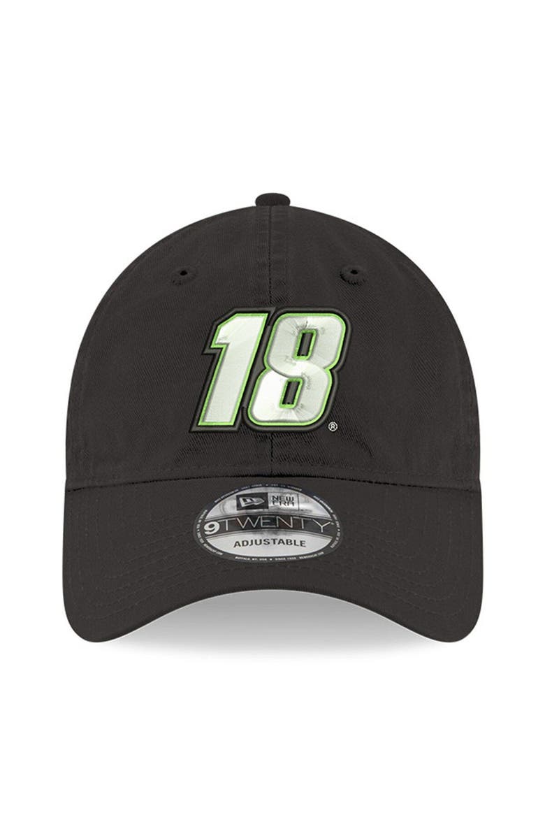 New Era Men's New Era Black Kyle Busch Enzyme Washed 9TWENTY Adjustable Hat, Alternate, color, 