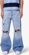 mnml Painter Ripped Flare Leg Jeans