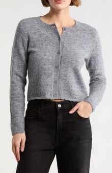 Lush Lightweight Button Front Crop Cardigan