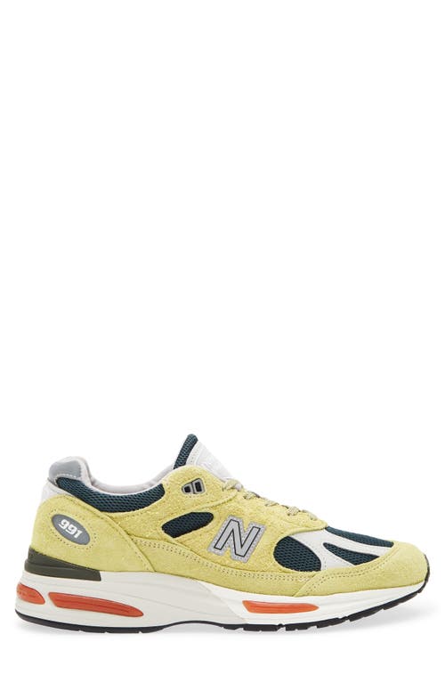 New Balance Made In Uk 991v2 Grape Sorbet Sneakers Beechnut In Multi