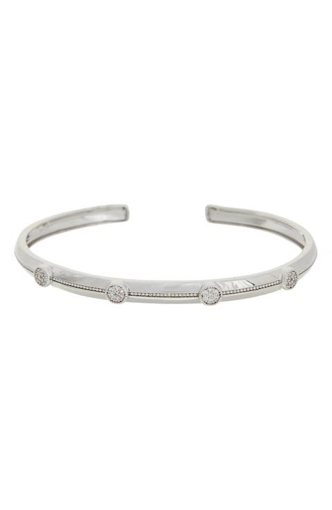 Cubic Zirconia Cuff Bracelet