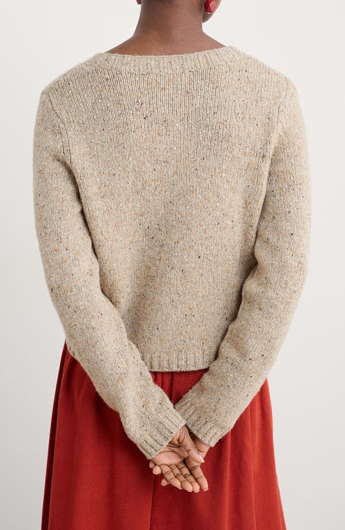 Seasalt Cornwall Dawson Pick Merino Wool Blend Cardigan In Orange