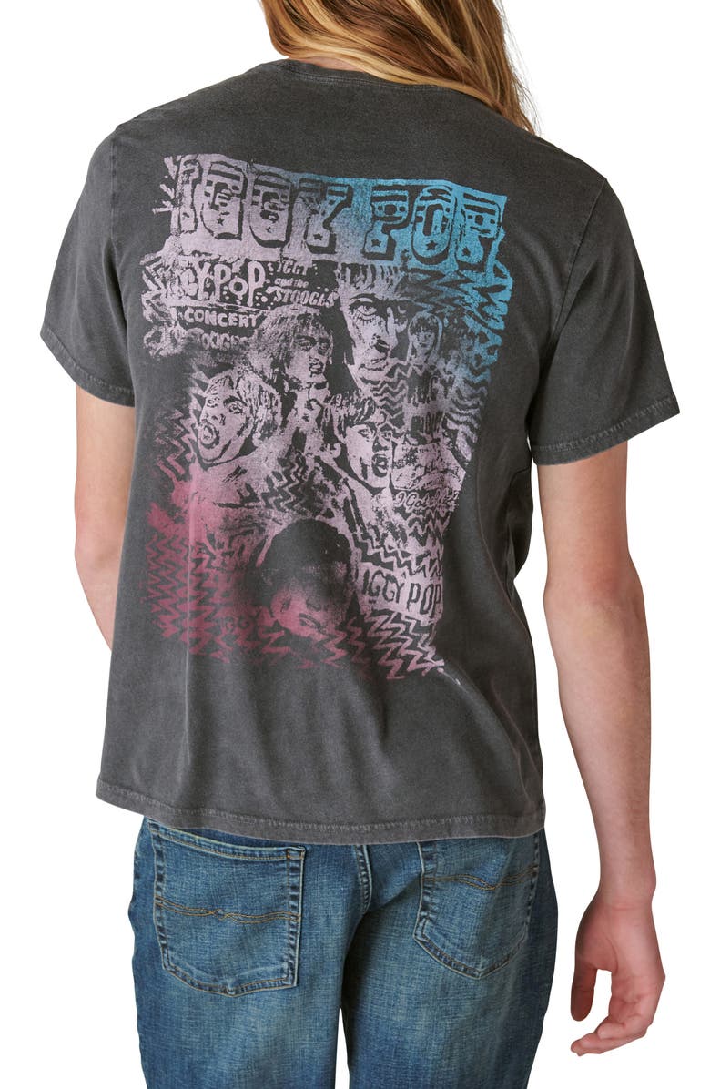 Lucky Brand Iggy Pop Poster Graphic T-Shirt, Alternate, color, 