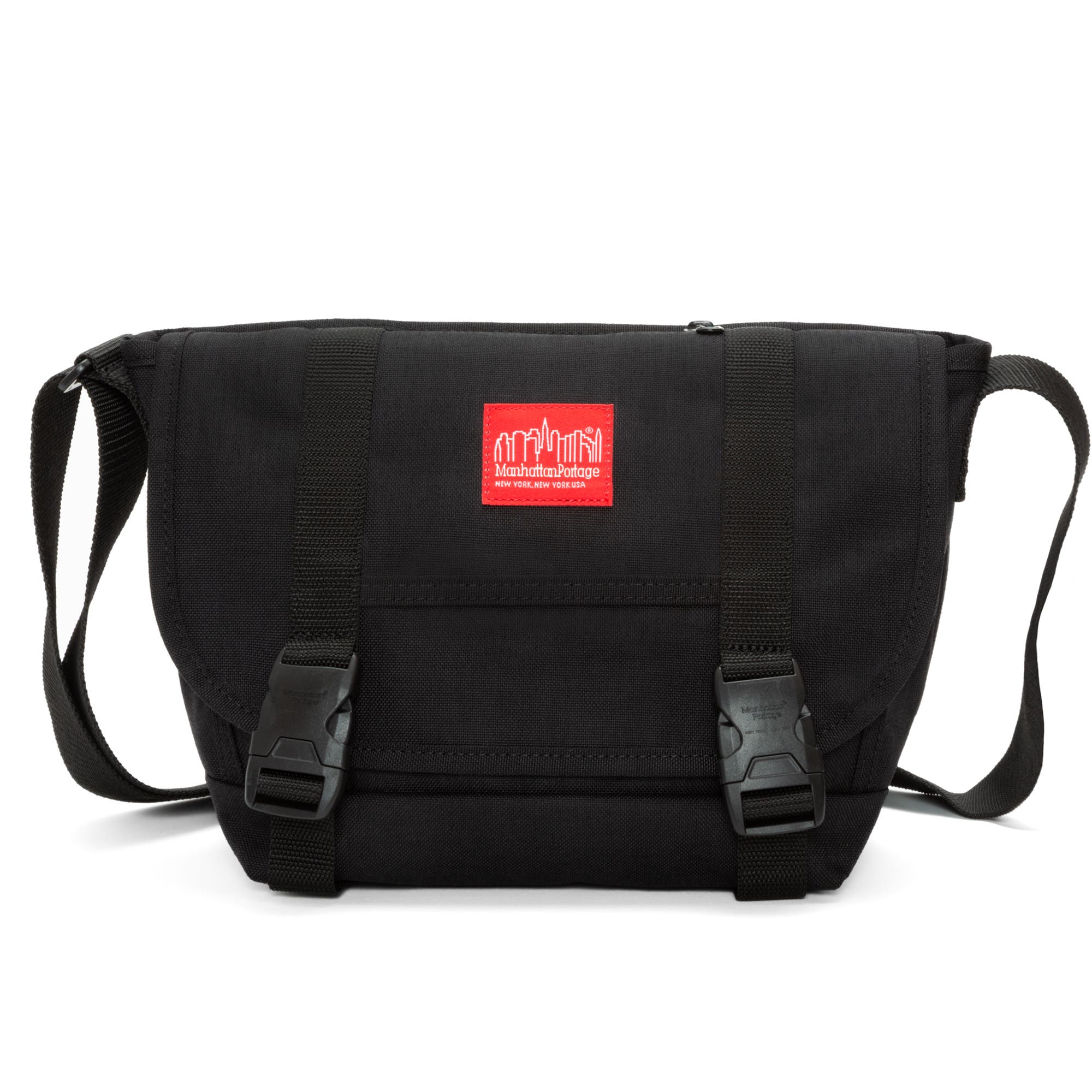 Manhattan Portage NY Messenger Bag Jr, Main, color, Black