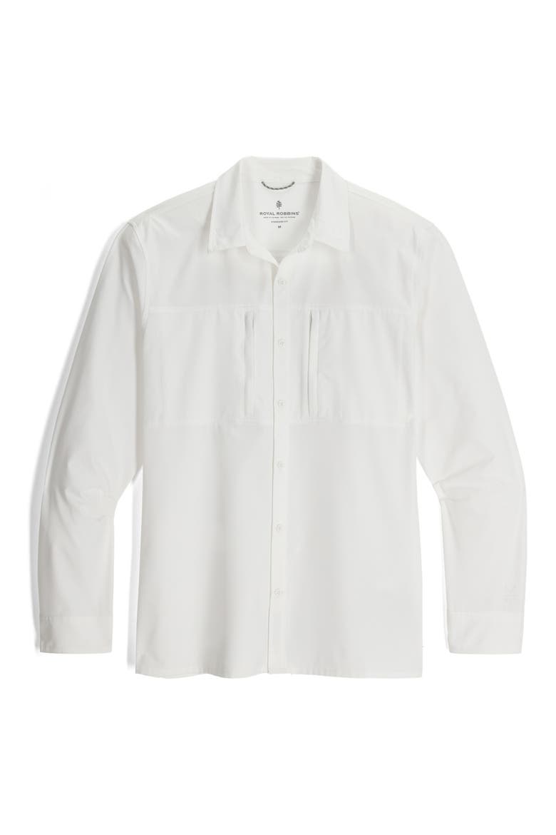 Expedition III Button-Up Shirt, Main, color, WHITE