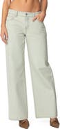 EDIKTED Raelynn Washed Wide Leg Jeans