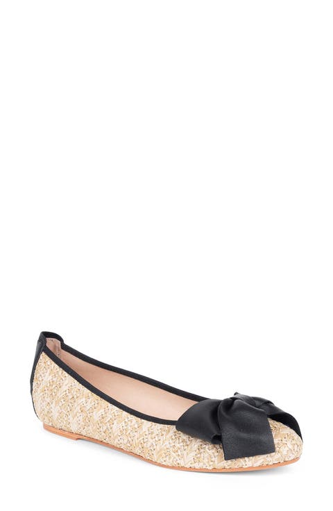 St. Tropez Bow Raffia Flat (Women)