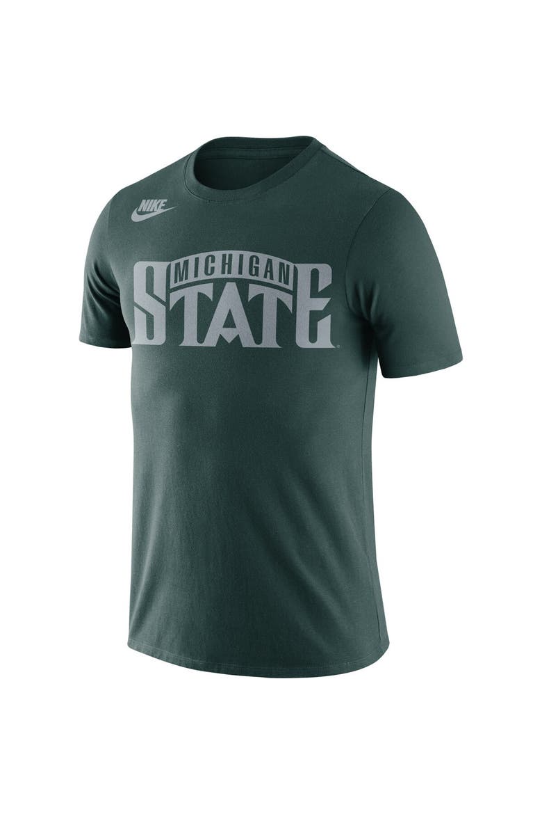Men's Nike Green Michigan State Spartans Basketball Retro 2-Hit T-Shirt, Alternate, color, Green
