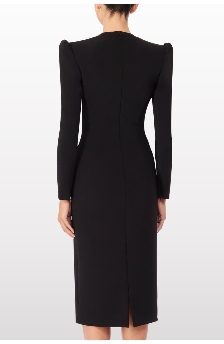 Jenny Packham Carina Jewel-Embellished Midi Dress, Alternate, color, Liquorice