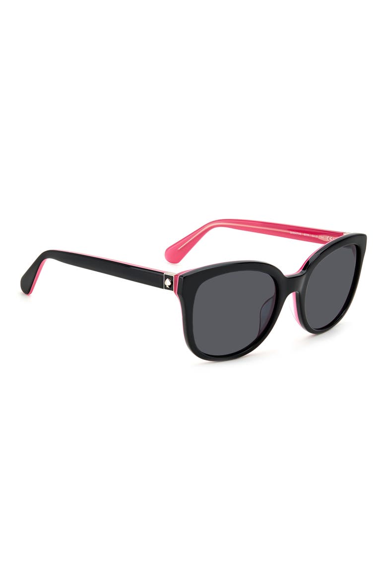 gweniths 53mm gradient square sunglasses, Alternate, color, BLACK / GREY