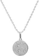 SAVVY CIE JEWELS Cubic Zirconia Moon & Star Pendant Necklace