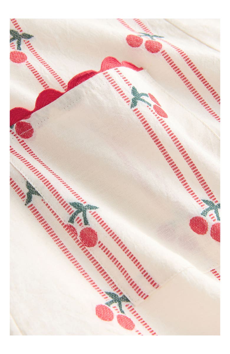 NEXT Kids' Cherry Jacquard Romper, Alternate, color, Neutral