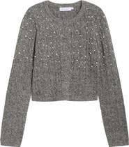 All in Favor Faux Pearl Embellished Sweater